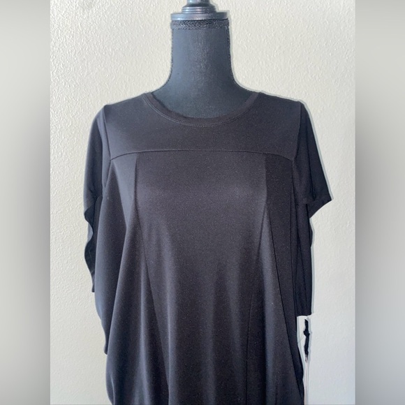 NWT DOO.RI IMPULSE Women’s Dress XS Black Drape Designer City Wedding Guest - Picture 3 of 9